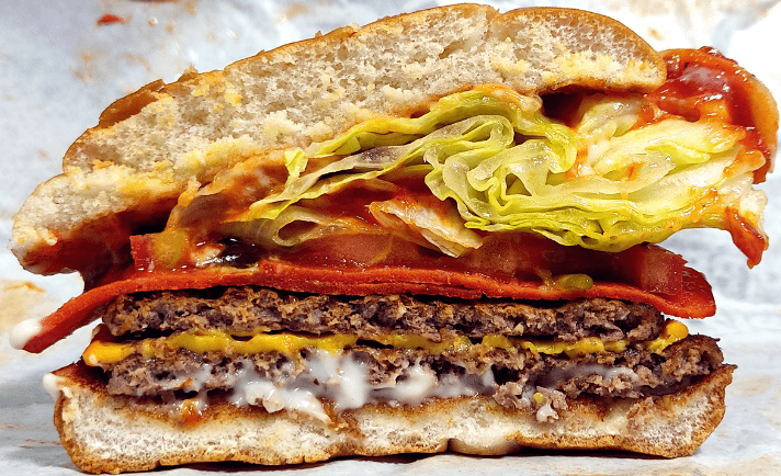 페페로니 피자버거 맛