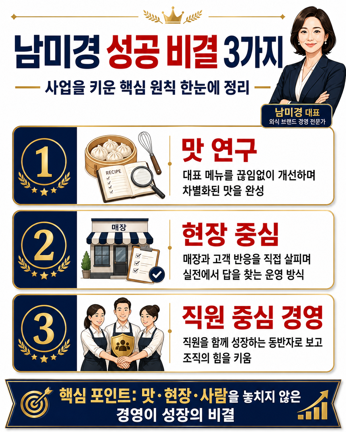 남미경 성공 비결 3가지