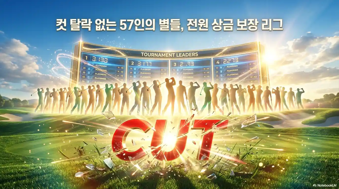 LIV 골프 컷 탈락 없는 57인 전원 상금 보장 포맷 - PGA 투어와 다른 리브 운영 방식 비교