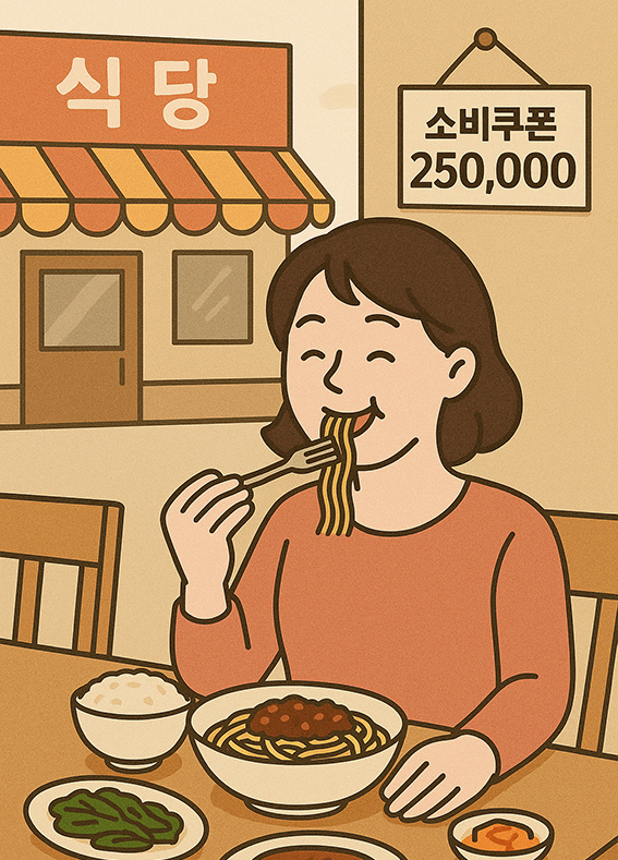 민생회복 소비쿠폰으로 식사