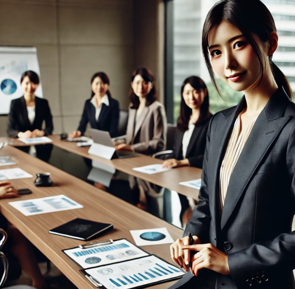 여성 우대 관련 직장인을 표현한 사진