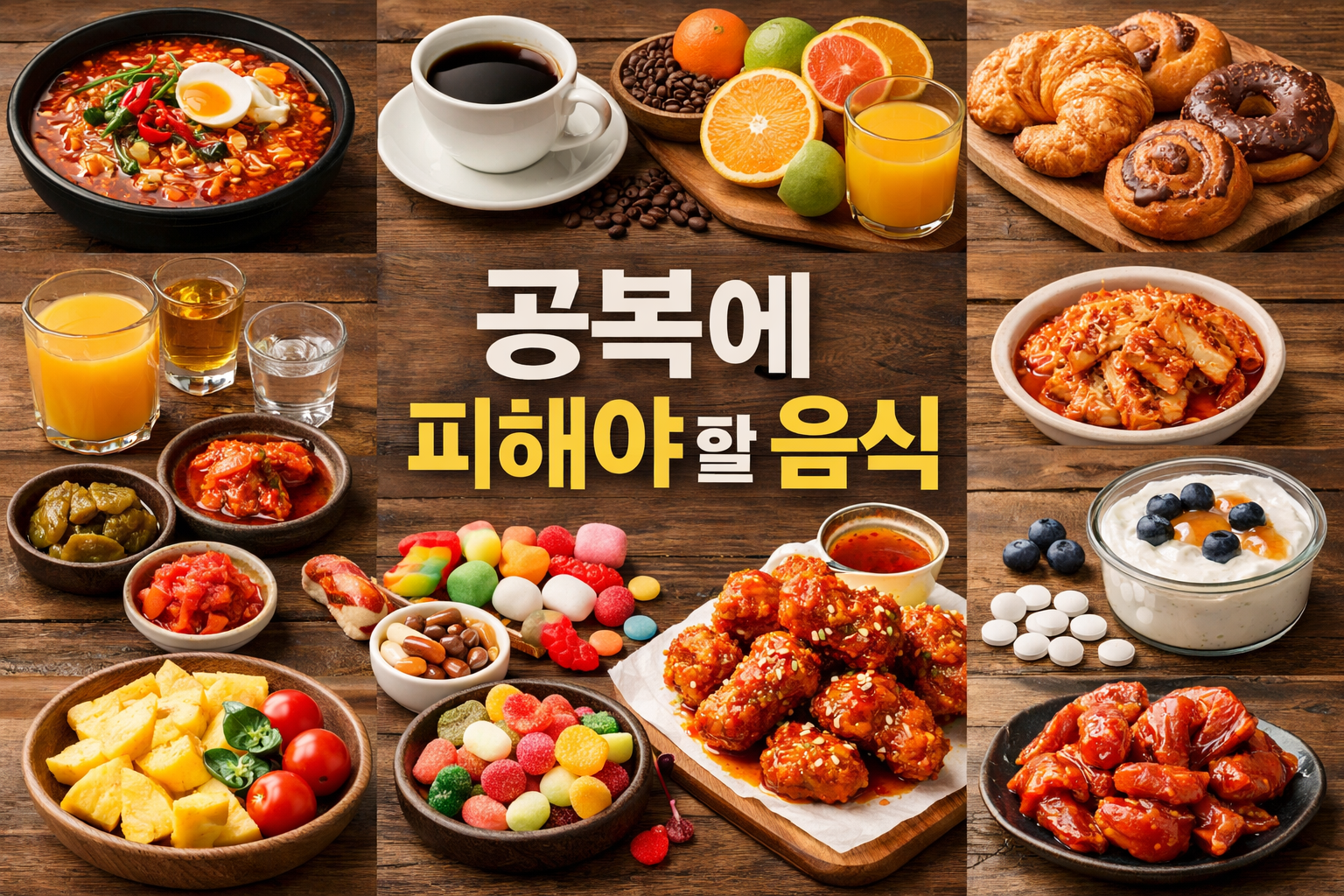 공복 피해야 할 음식