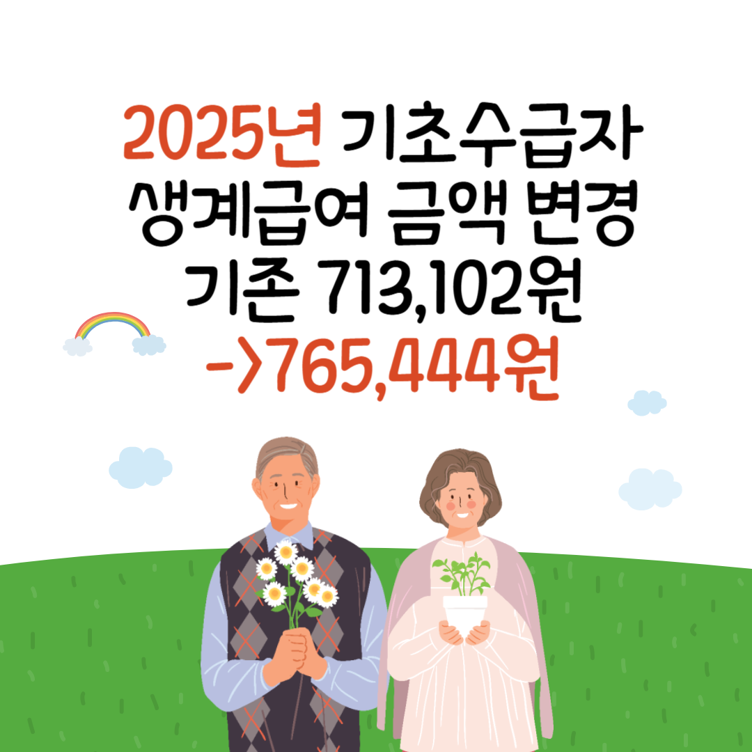 기초생활수급자 생계급여 변경