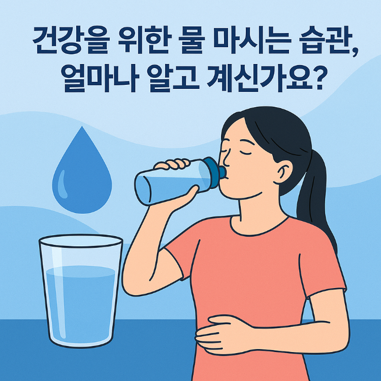 건강을 위한 물 마시는 습관, 얼마나 알고 계신가요?