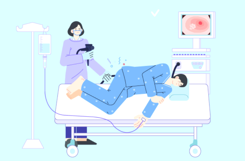 대장내시경 검사 모습