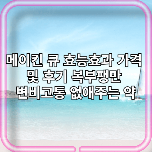 메이킨 큐 효능효과 가격 및 후기 복부팽만 변비고통 없애주는 약