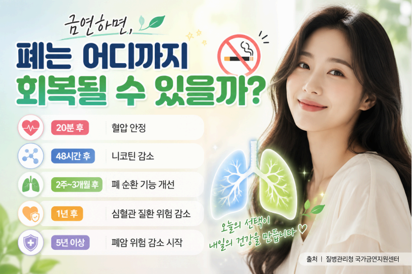 금연하면 폐는 어디까지 회복될 수 있을까? 이미지사진