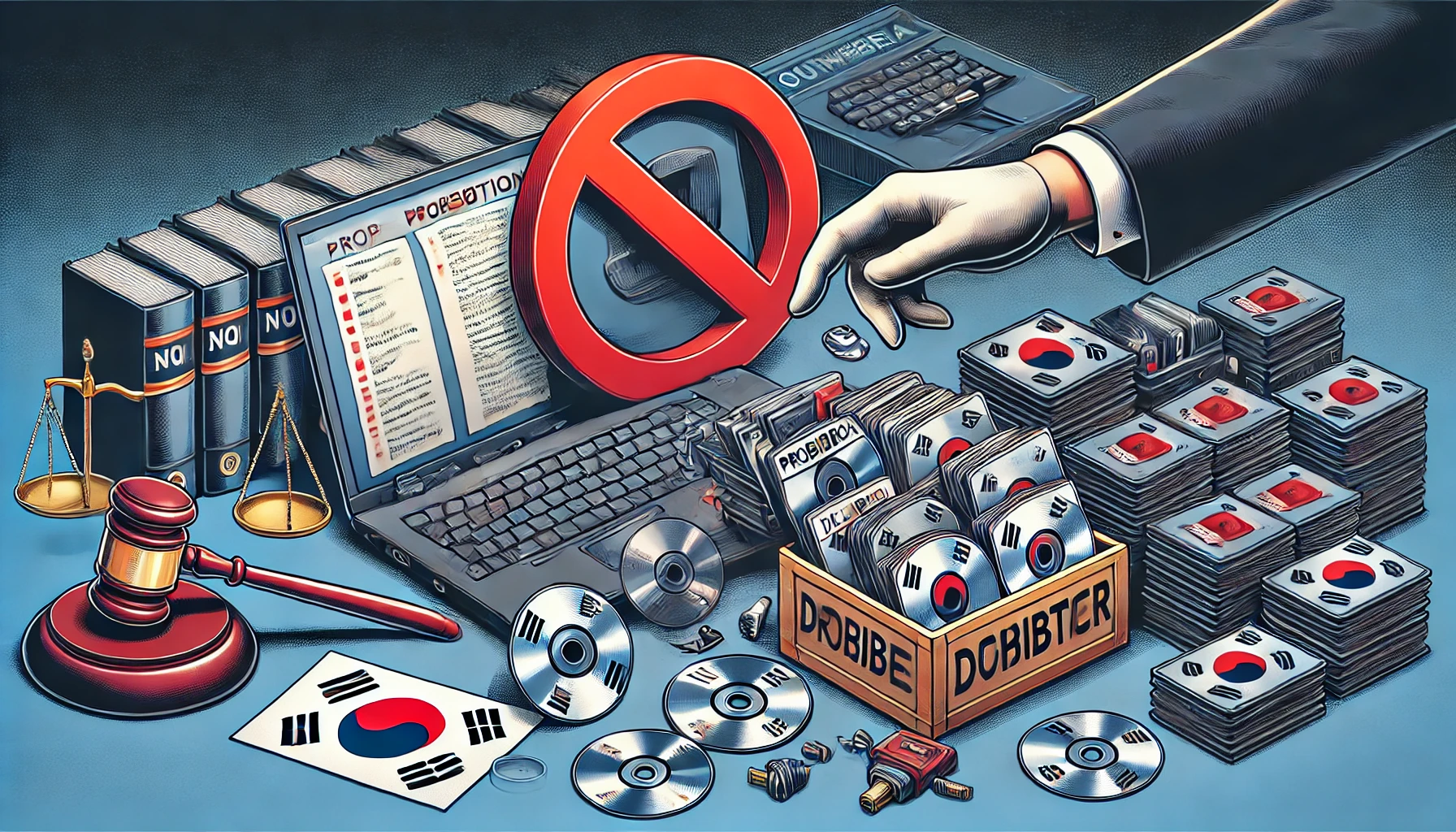 불법복제물 수거, 폐기 관련 이미지