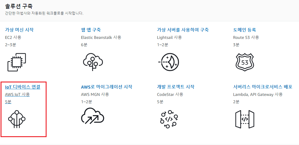 amazon solution 화면