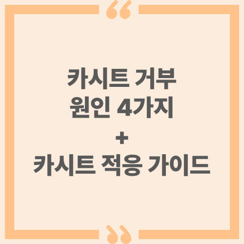 카시트 거부 원인 4가지와 카시트 적응 가이드