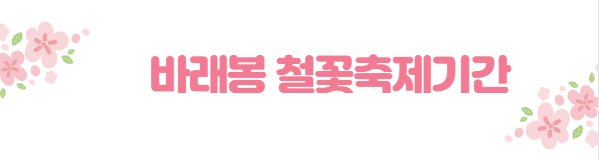 봄꽃 여행지