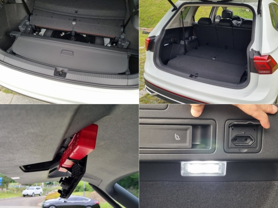 티구안 올스페이스의 트렁크 주변을 살펴봤습니다.