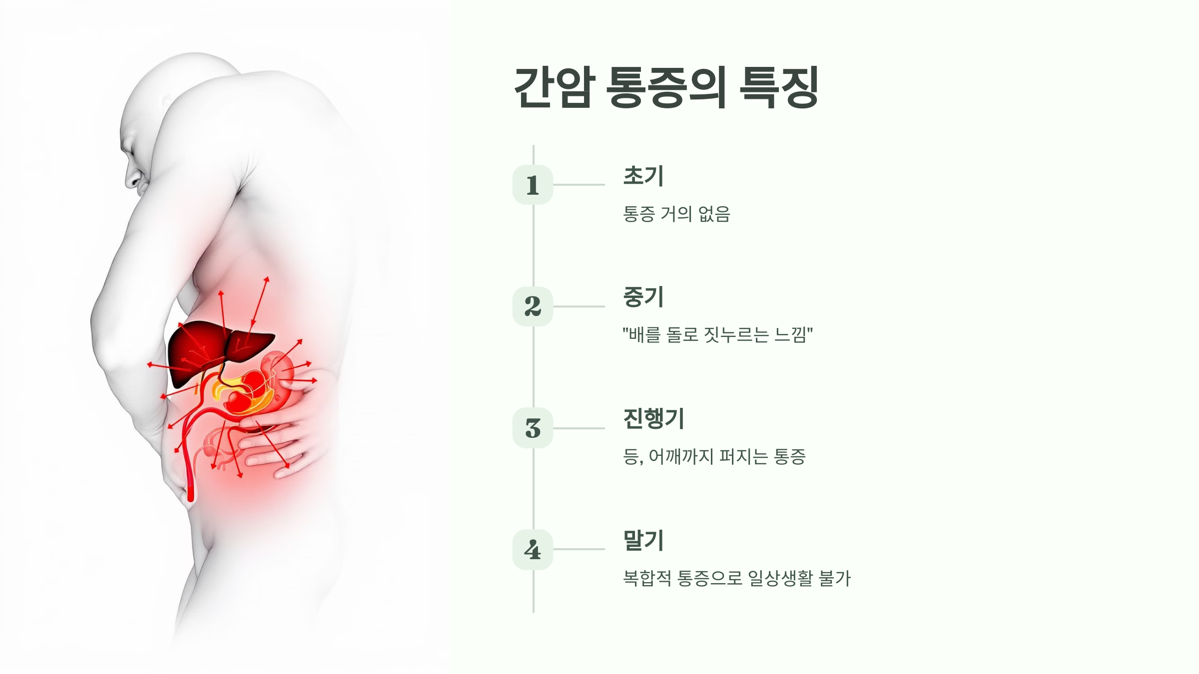 간암 통증의 특징