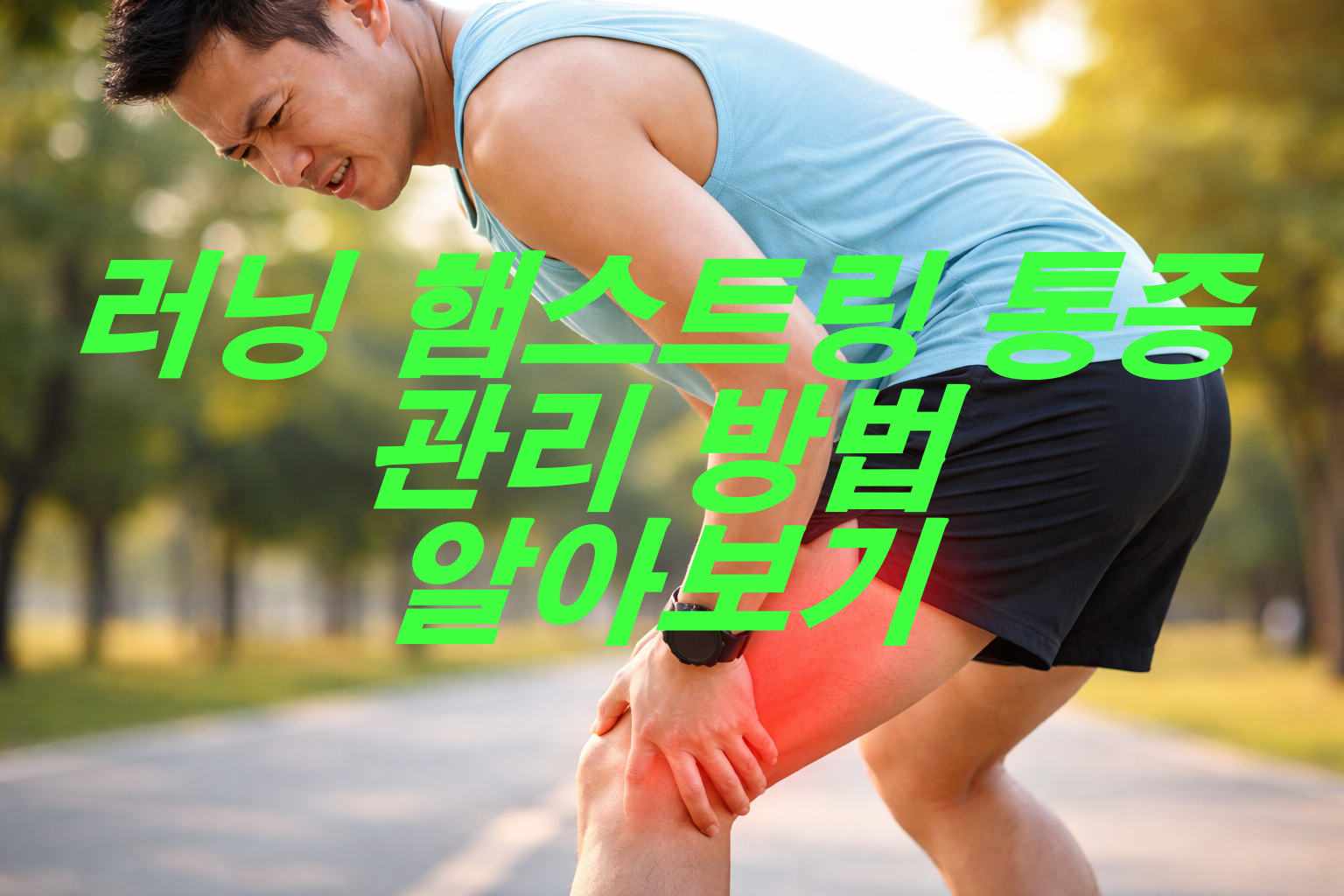 러닝 햄스트링 통증 관리 방법 알아보기