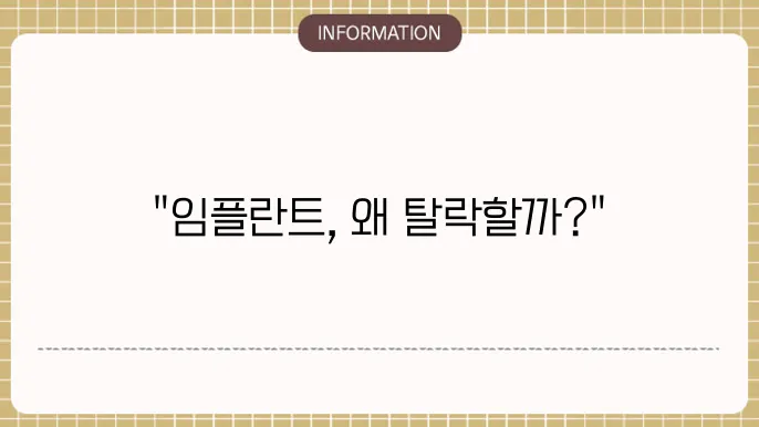 임플란트의 올바른 관리 방법
