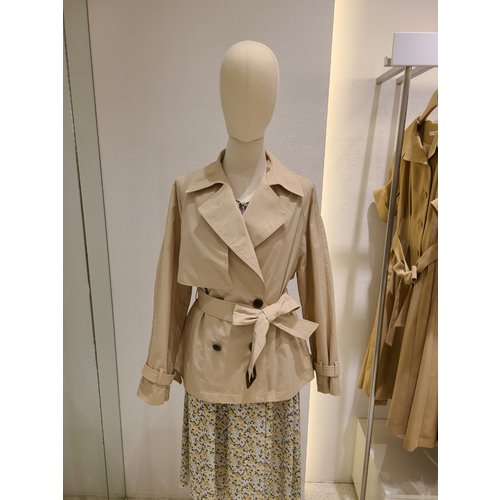 SOUP 숲 숲 숏 트렌치 코트 sy3bb82