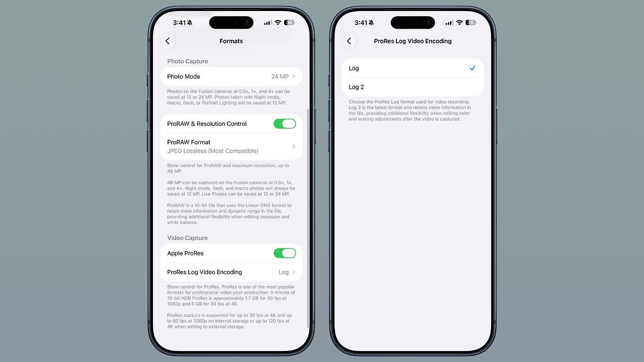iOS 27 베타 4 아이폰 카메라 ProRes Log 2 설정