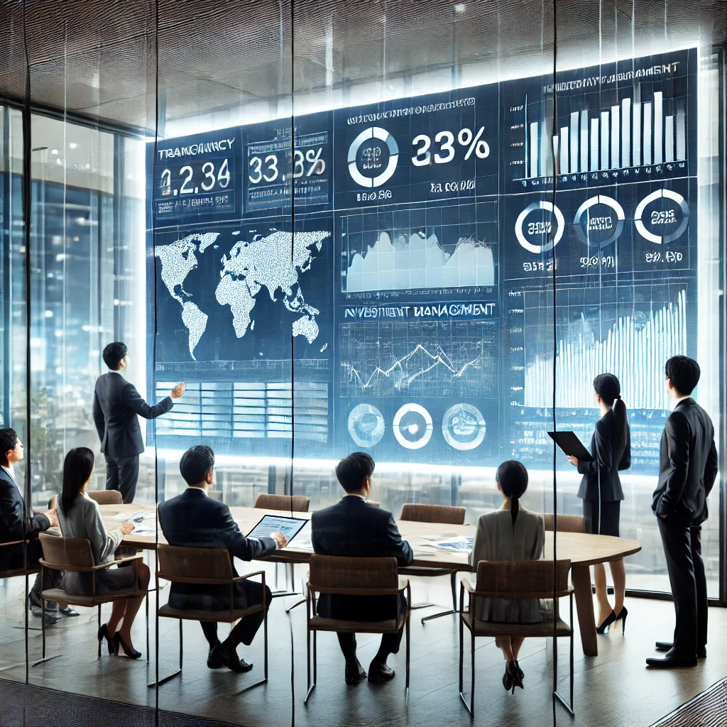 투명한 투자 관리를 위해 회의하는 한국의 전문가들