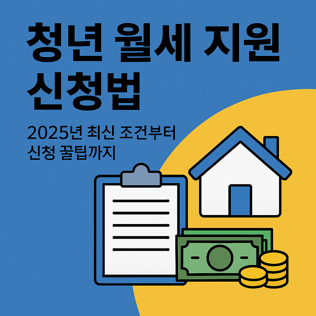 한국 청년 월세 지원 신청법 총정리｜2025년 조건·금액·신청 꿀팁 안내