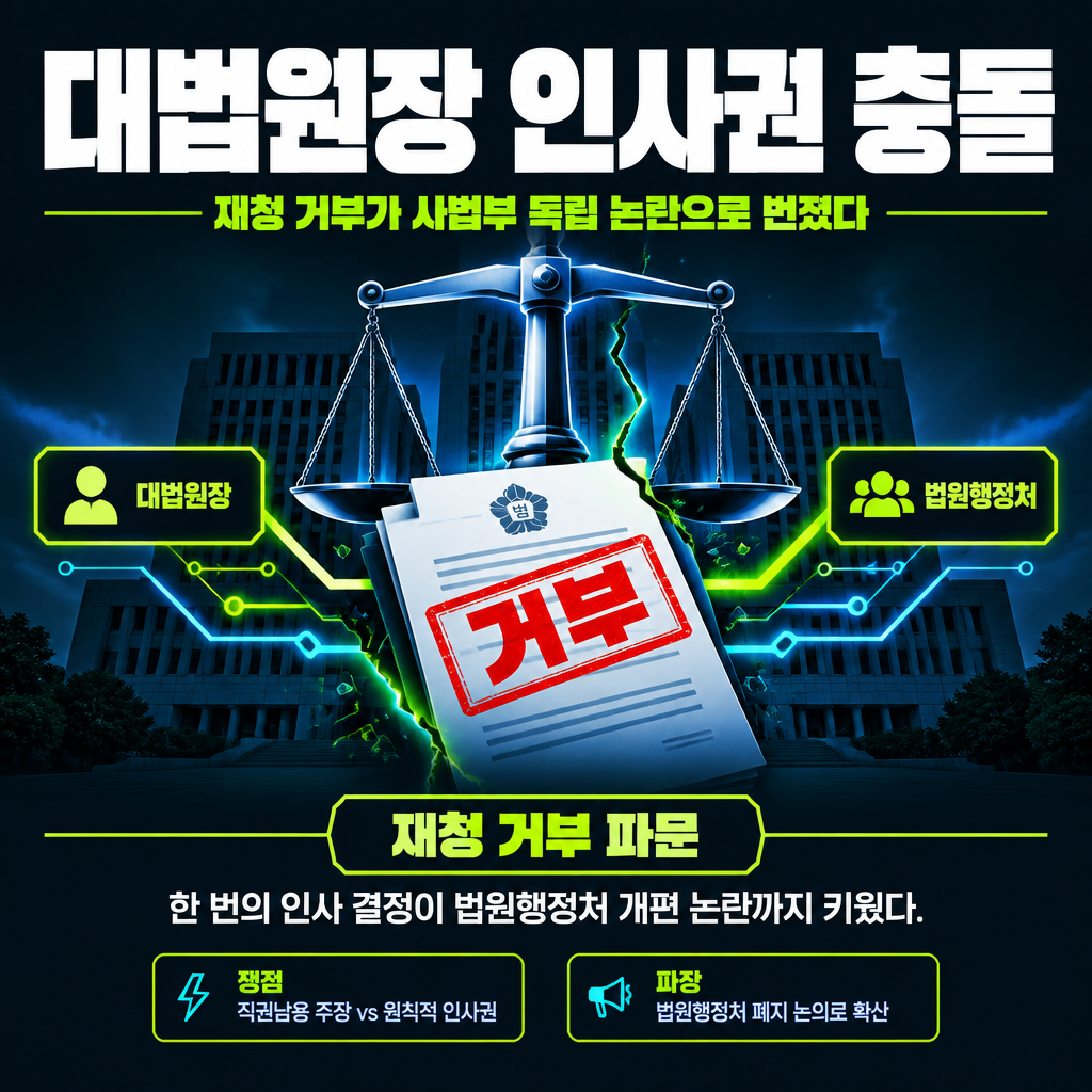 대법원장 인사권 충돌
