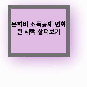 문화비 소득공제란 https://hometax.go.kr/