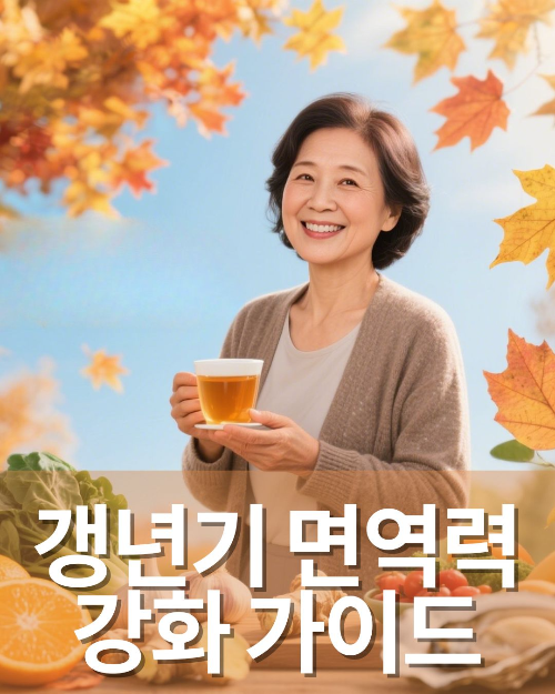 갱년기 여성 면역력 강화 가이드, 환절기 건강 지키는 방법
