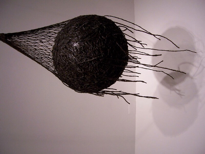 drop
Eva Hesse's 1966 Vertiginous Detour with Venn diagram at the Hirschhorn Museum in Washington, DC.