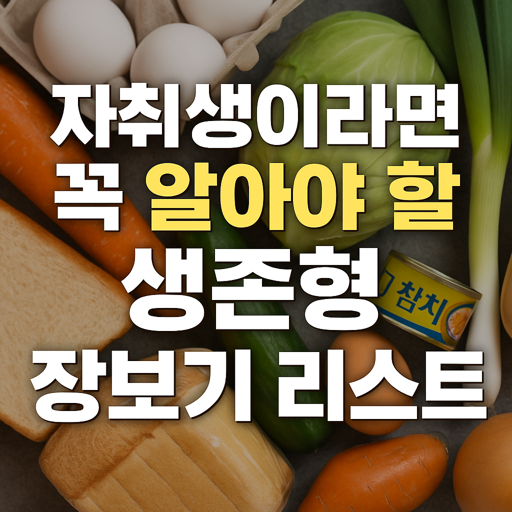 생존형 장보기 리스트