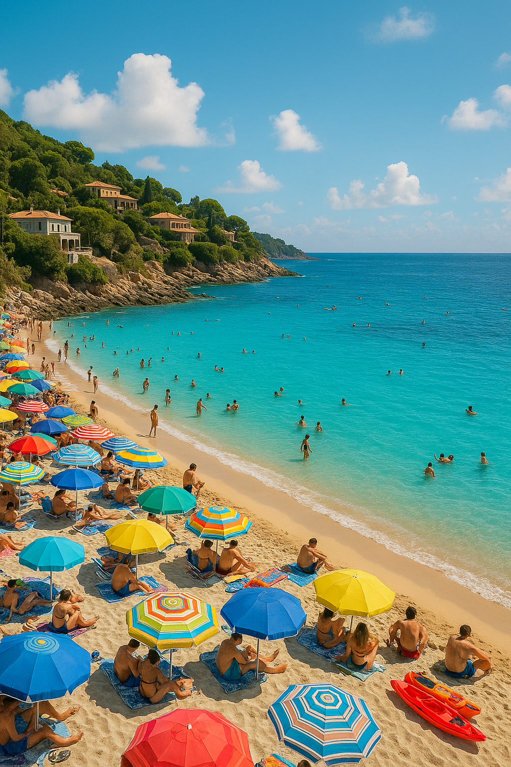 여행 해변 사진