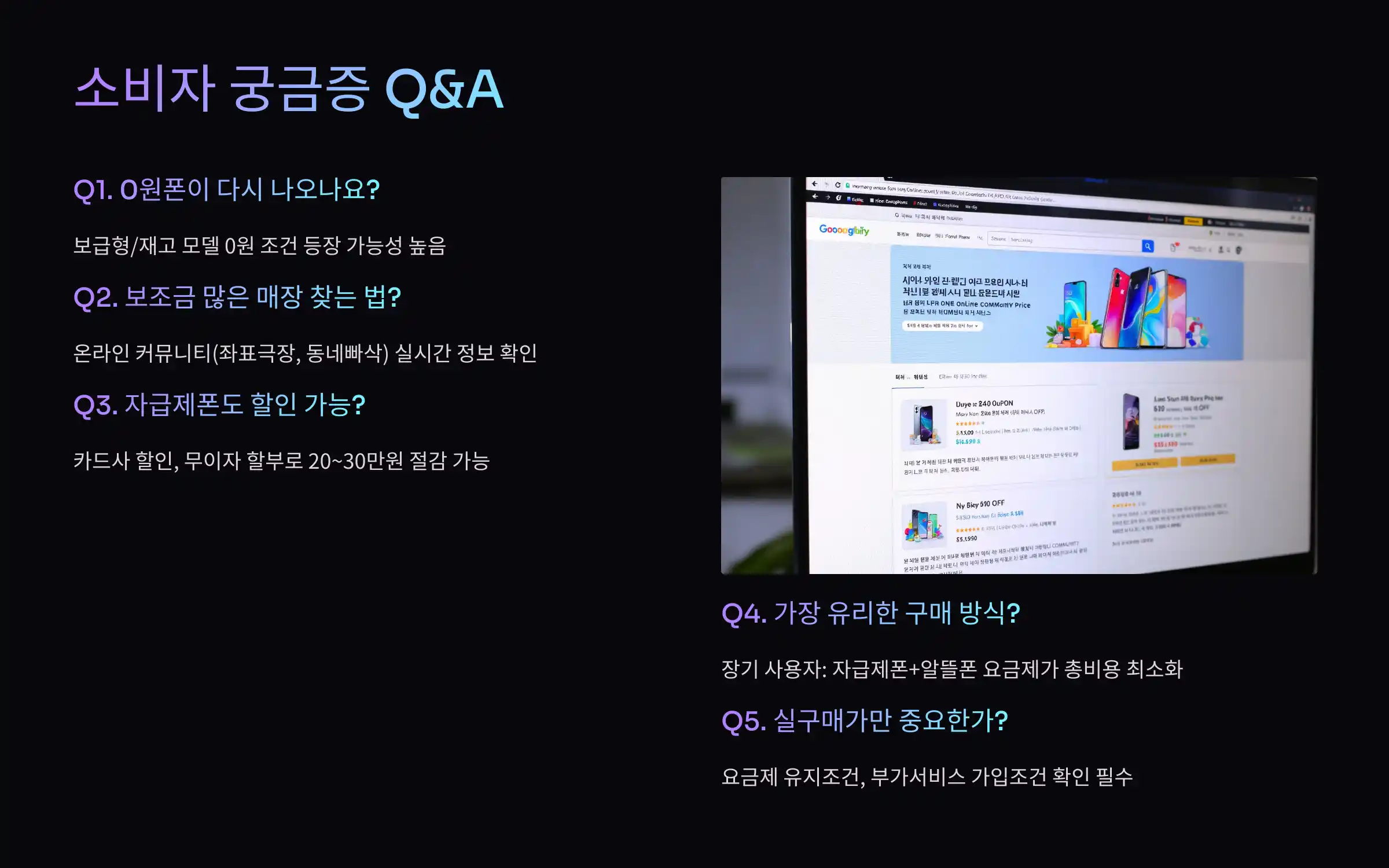 Q&A: 실구매가 관련 소비자 궁금증