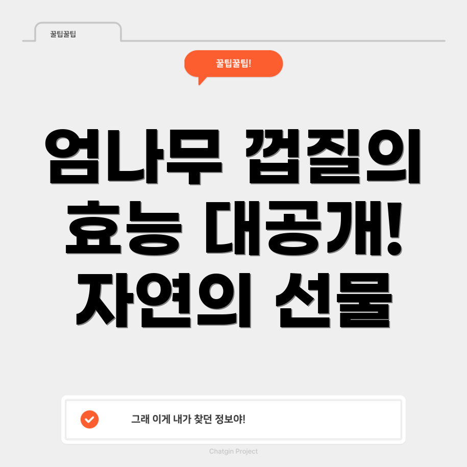 엄나무 껍질