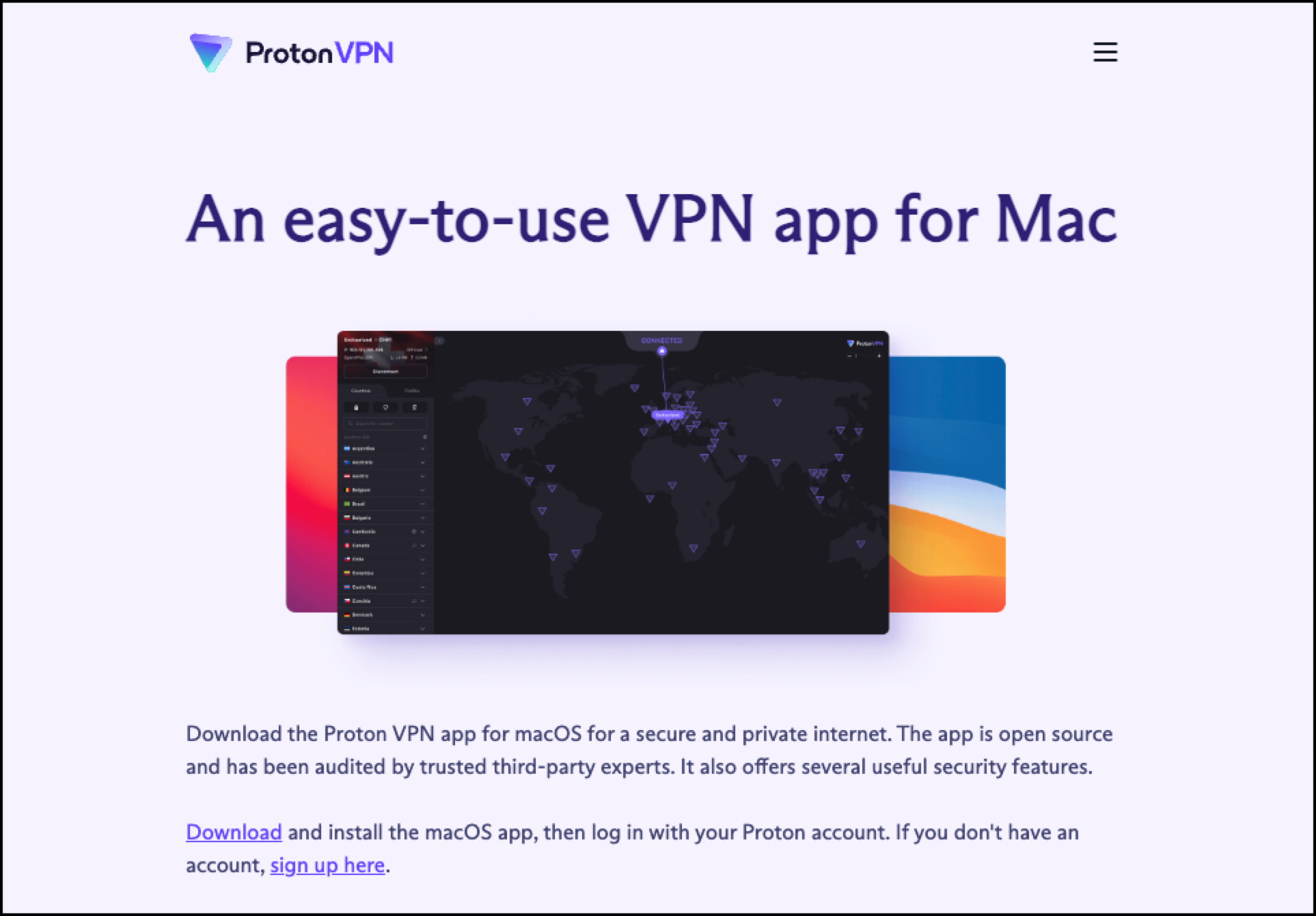 proton vpn 사용하기