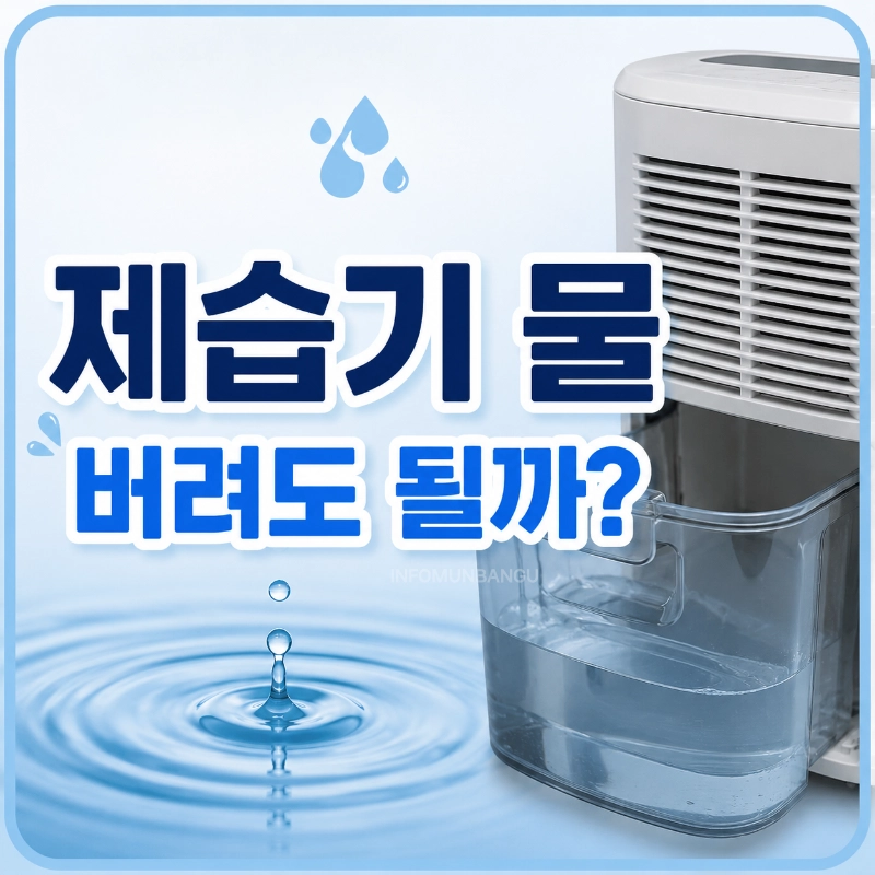 제습기 물 안전하게 활용법