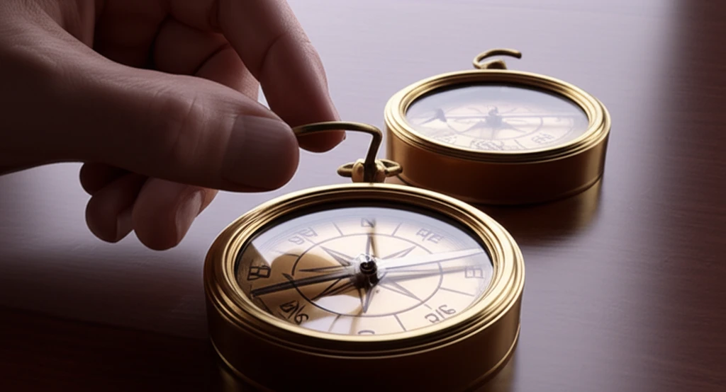 나침반 지침 반응 속도 개선과 베어링..