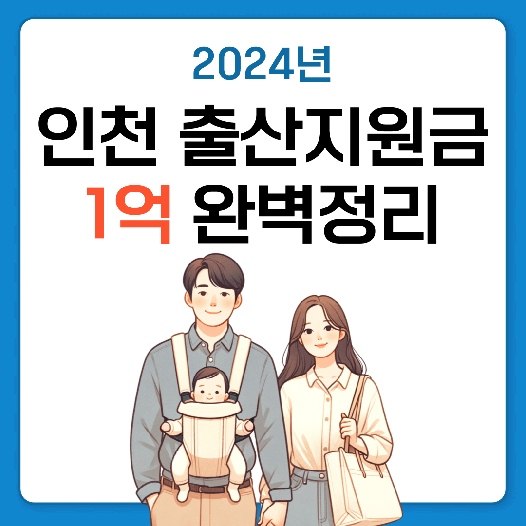 2024 인천 출산지원금 1억