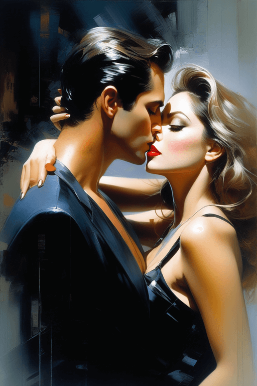 Playground AI로 생성한 그림(6) - 키스