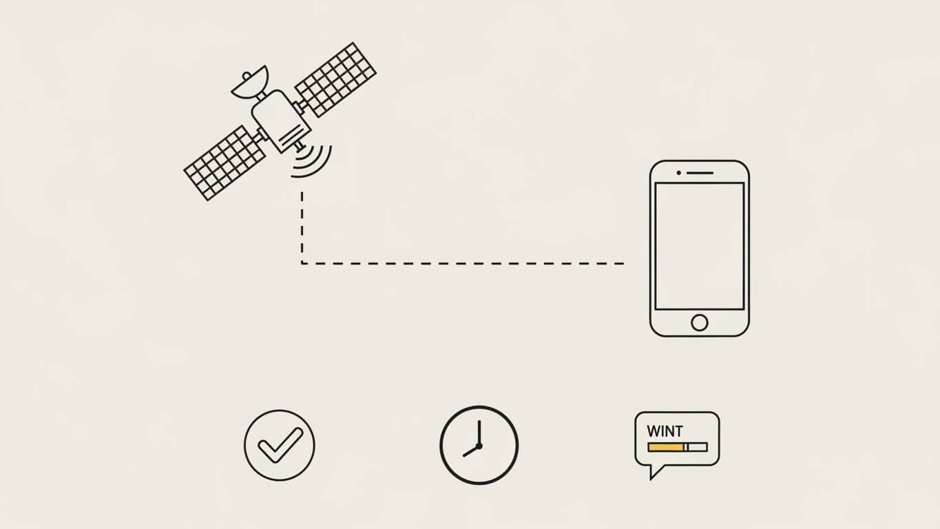 위성 문자 기능 활성화를 위한 요금제 조건
