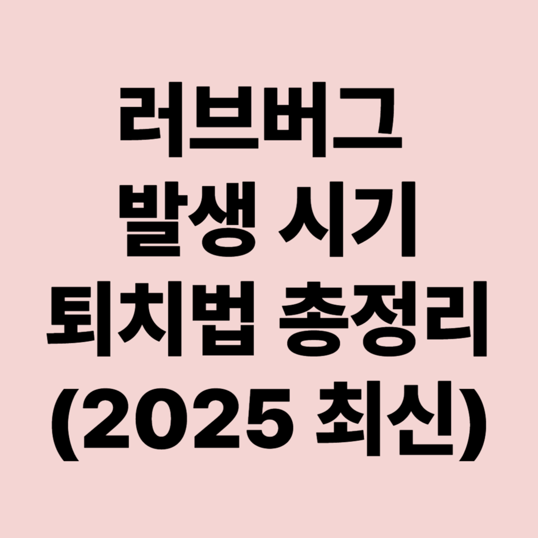 러브버그 발생 시기와 퇴치법 총정리 (2025년 최신 가이드)