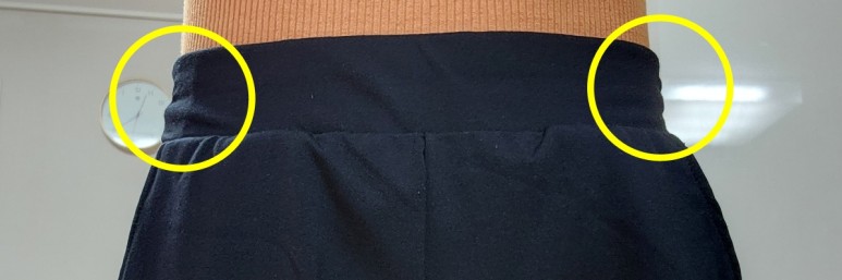 완성된 바지 입은 모습