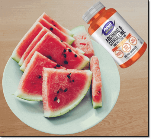 시트룰린 음식 수박과 보충제