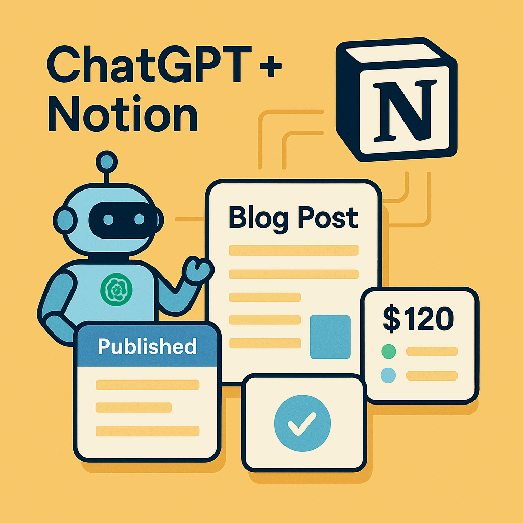 🗂 ChatGPT + Notion으로 블로그 콘텐츠 관리 대시보드 만들기