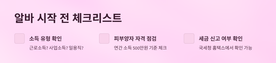 대학생아르바이트-건강보험료-세금