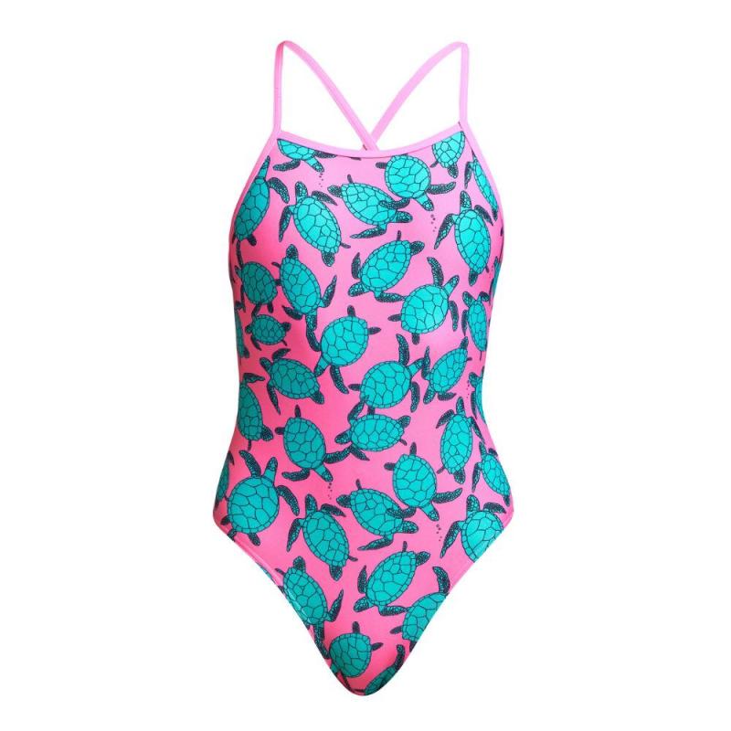 펑키타 패들링 핑크 여자 탄탄이 원피스 여성 수영복 Funkita Paddling Pink