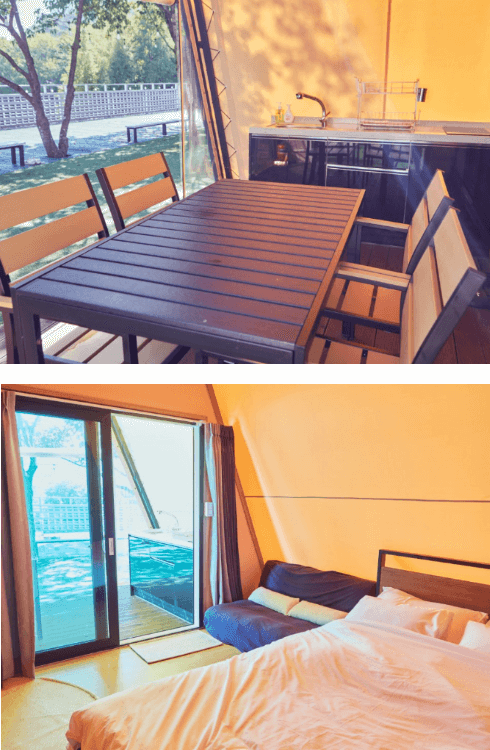 청도 프로방스 글램핑 1~5동 6~8동 실내