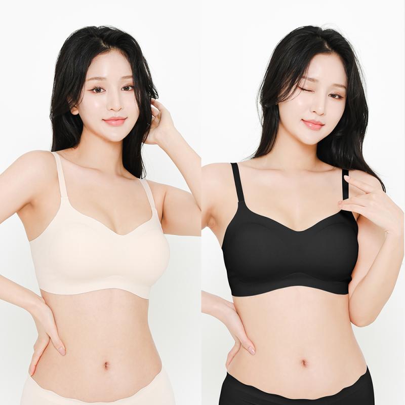 고아라 여성 무봉제 심리스 노와이어 노라인 누디 브라 GB5168