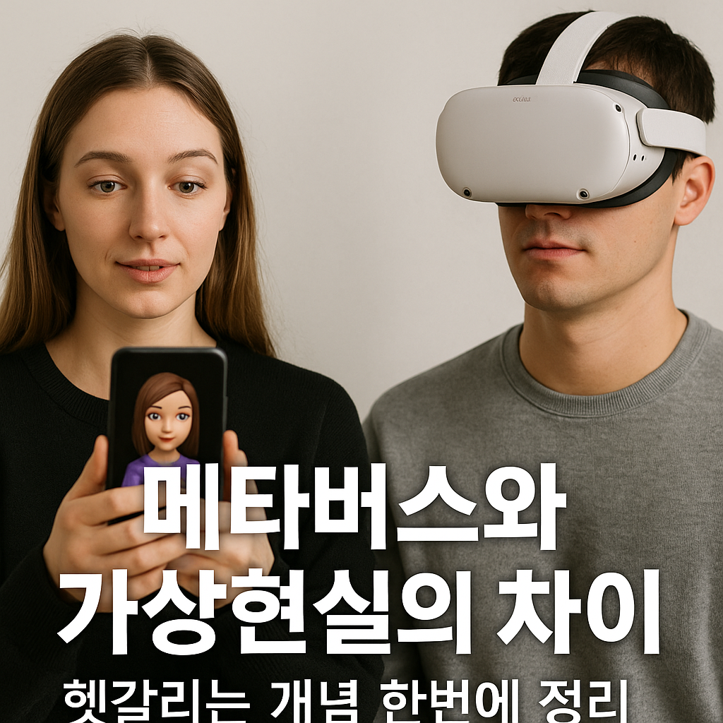 메타버스 가상현실 차이