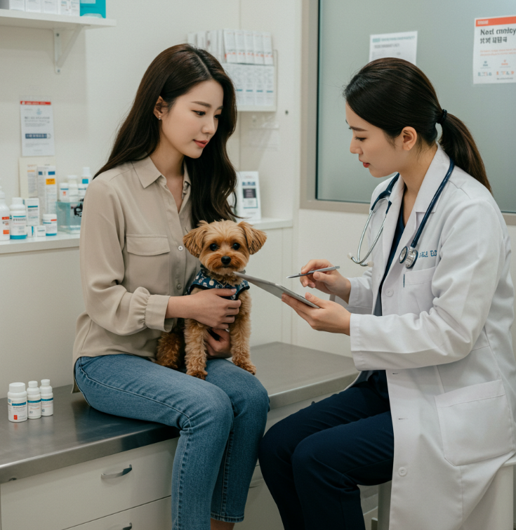 수의사 상담&middot;약물 보조 고려하기