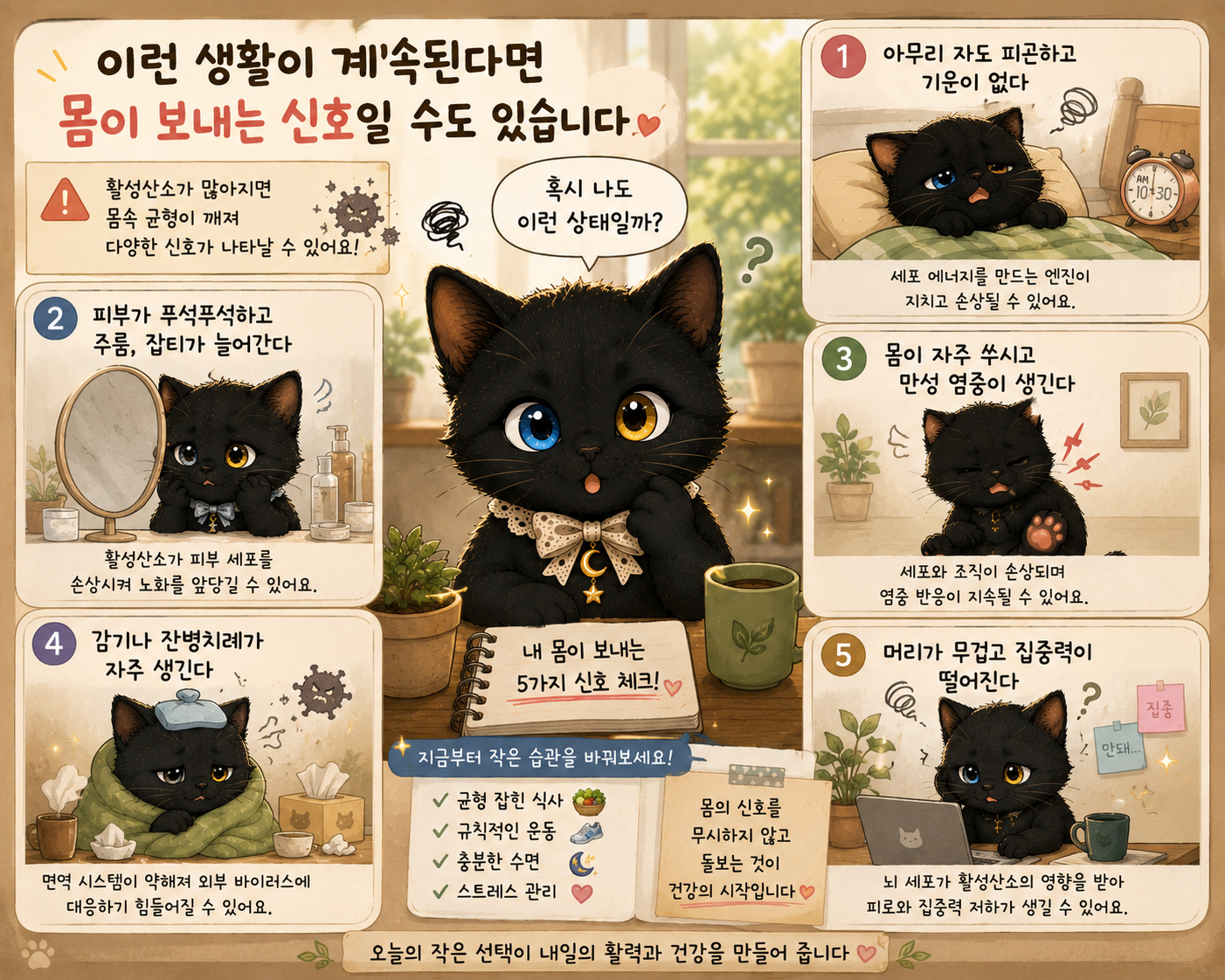 이런 생활이 계속된다면 몸이 보내는 신호일 수도 있습니다