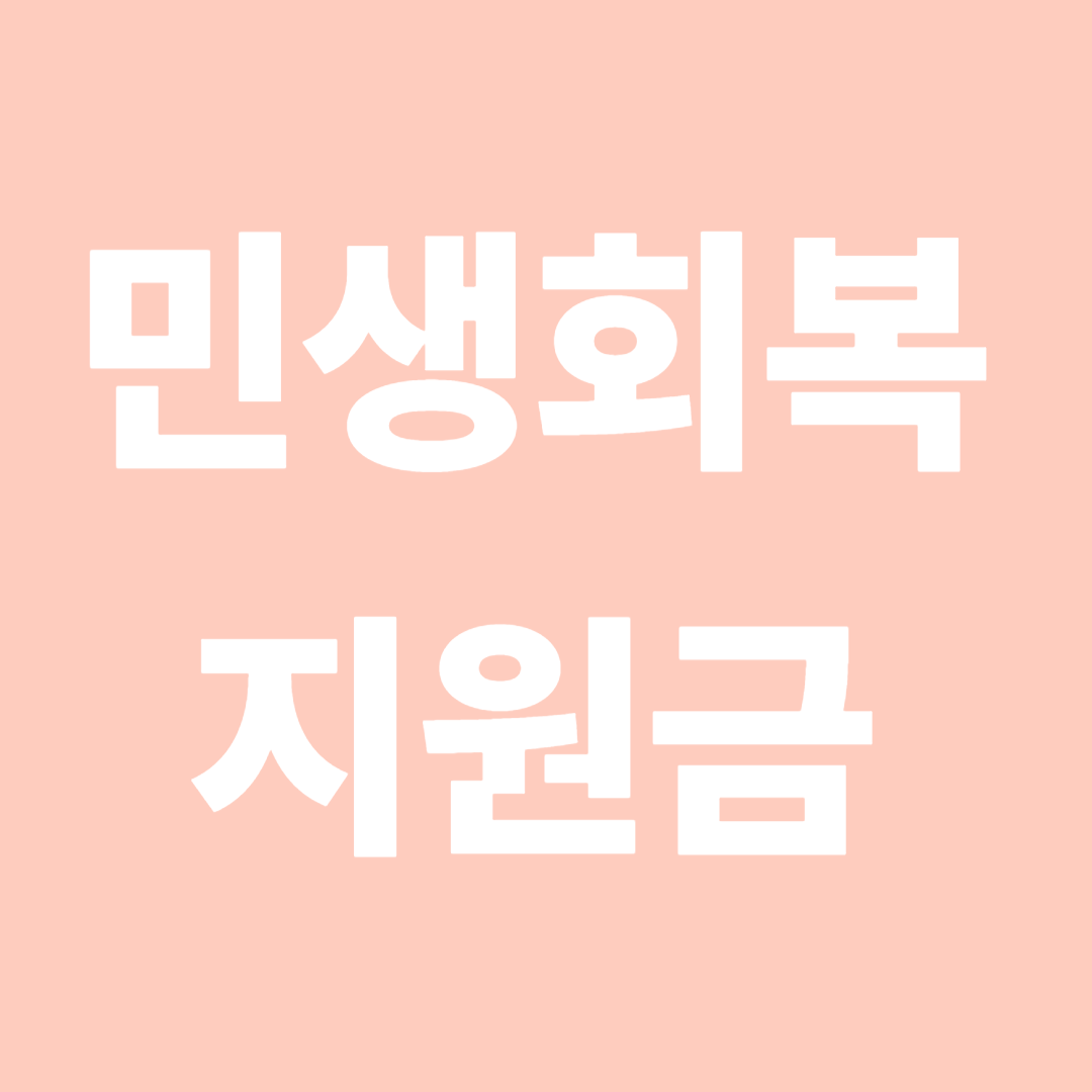 민생회복 지원금