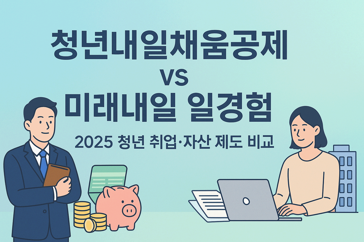 청년내일채움공제 vs 미래내일 일경험 : 2025년 청년 취업&middot;자산형성 제도 한눈에 비교